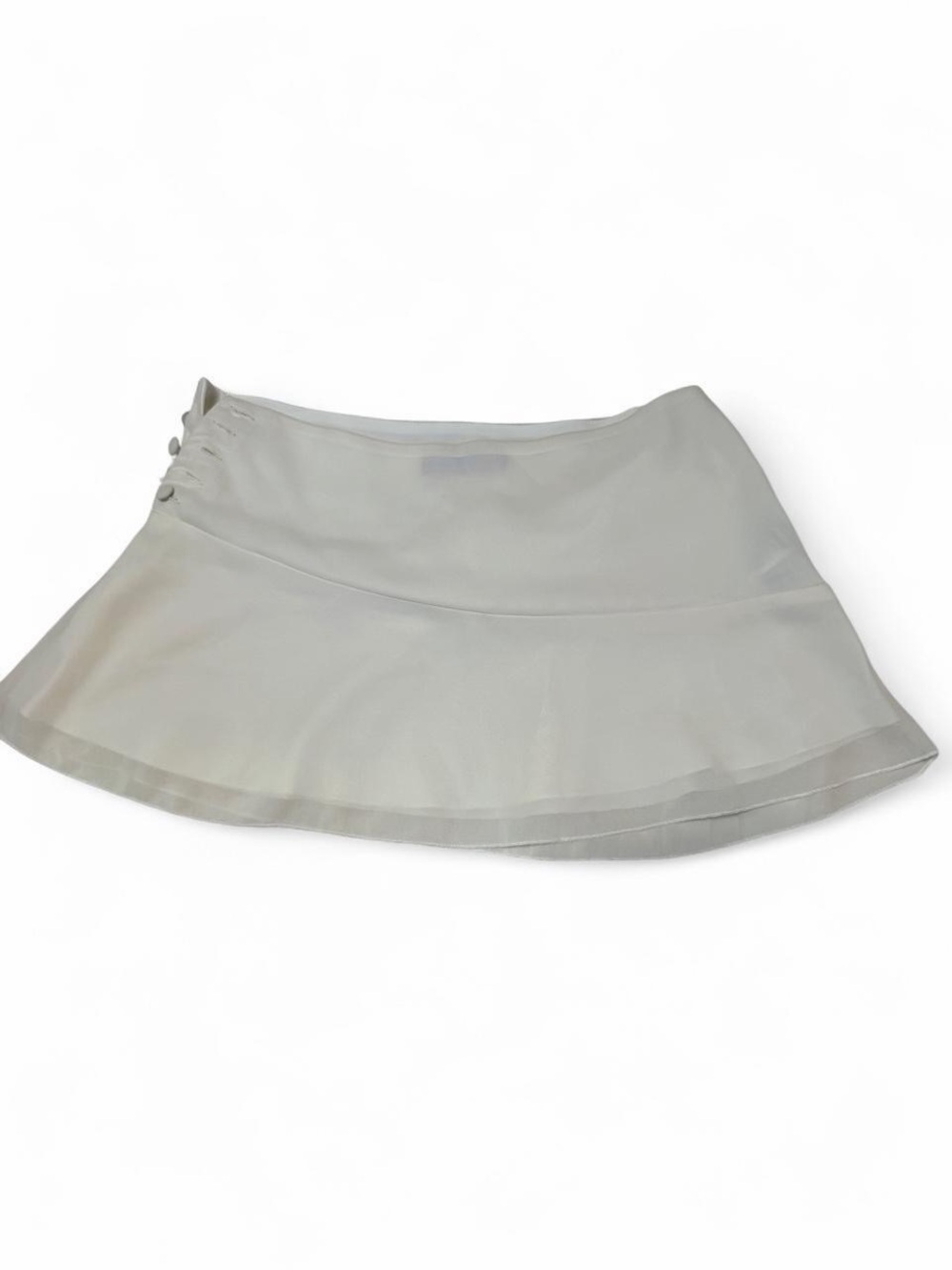 Edikted Cream Circle Skater Mini Skirt